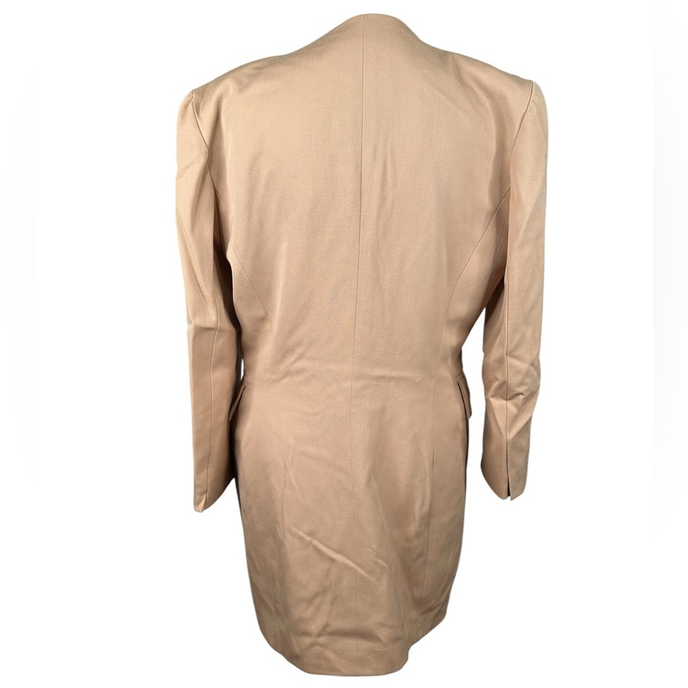 Christian Dior Tan Vintage 100% Wool 2 pc. Blazer & Skirt Suit Set Size 8 - Picture 2 of 14